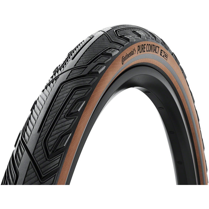 Continental Pure Contact Tire - 700 x 40 Clincher Folding BLK/Coffee/Graphite Reflex Vectran / PolyX Breaker E50