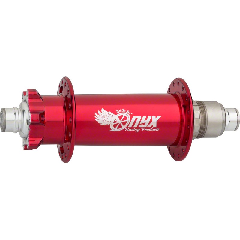 Onyx Fat Bike Rear Hub - 12 x 197mm 6-Bolt XD Candy Red 32H