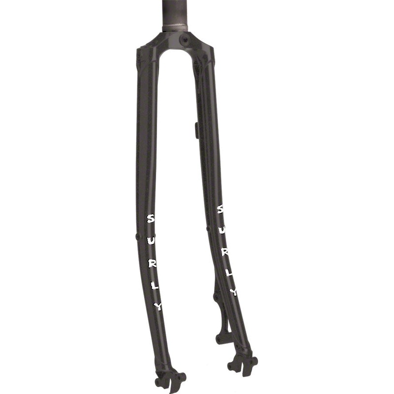 Surly Straggler Disc Fork: 700c 400mm 1-1/8 straight steerer Black