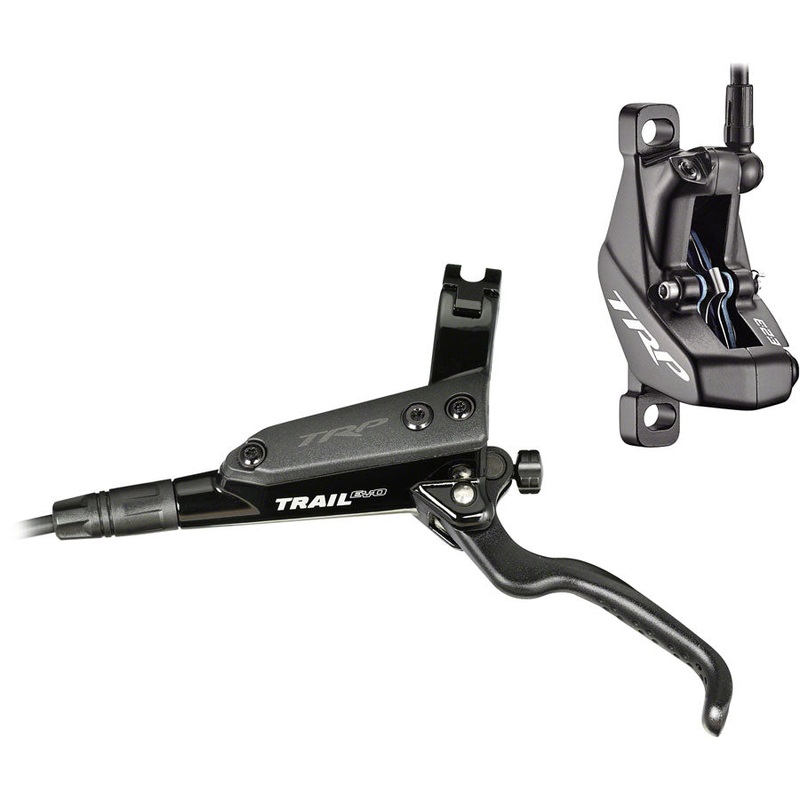 TRP Trail EVO Disc Brake and Lever - Front Hydraulic Post Mount Black