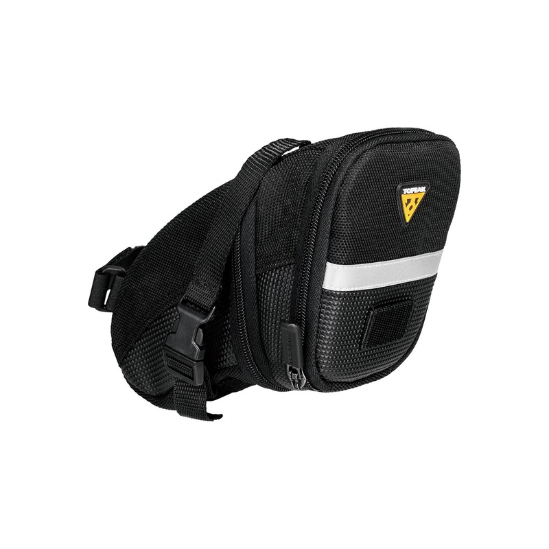 Topeak Aero Wedge Seat Bag - Strap-on Medium Black