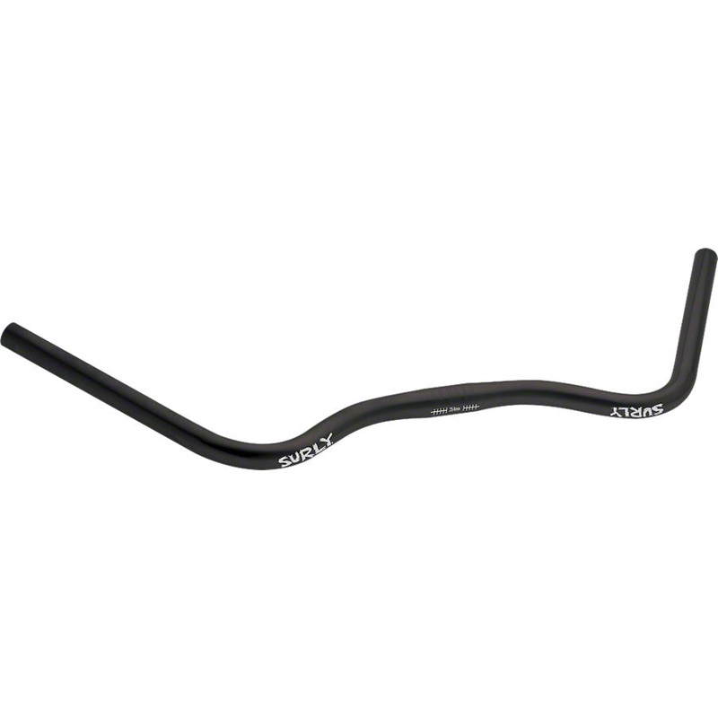 Surly Open Bar Handlebar - 25.4mm Clamp 666mm Width 40mm Rise Chromoly Black
