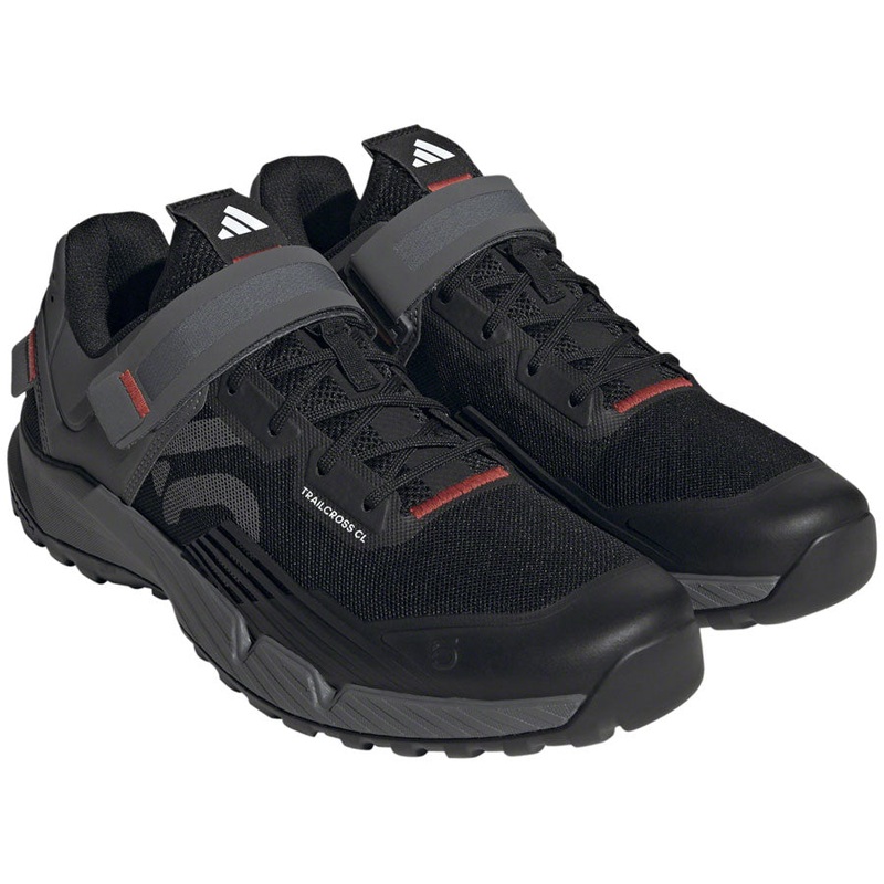 Five Ten Trailcross Mountain Clipless Shoes - Mens Core BLK/Gray Three/Red 7.5