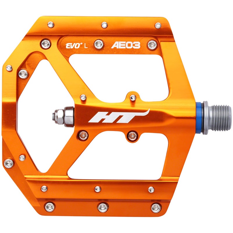HT Components AE03(EVO+) Pedals - Platform Aluminum 9/16" Orange