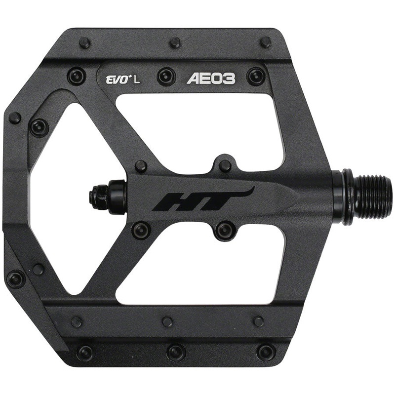HT Components AE03(EVO+) Pedals - Platform Aluminum 9/16" Stealth Black