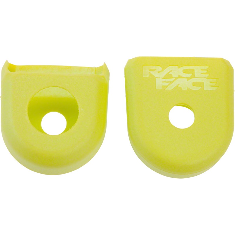 RaceFace Crank Boots: For Carbon Cranks 2-Pack Yellow