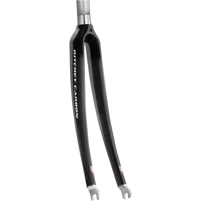 Ritchey Comp Carbon Road Fork: 700c QR 1" Aluminum Steerer Black