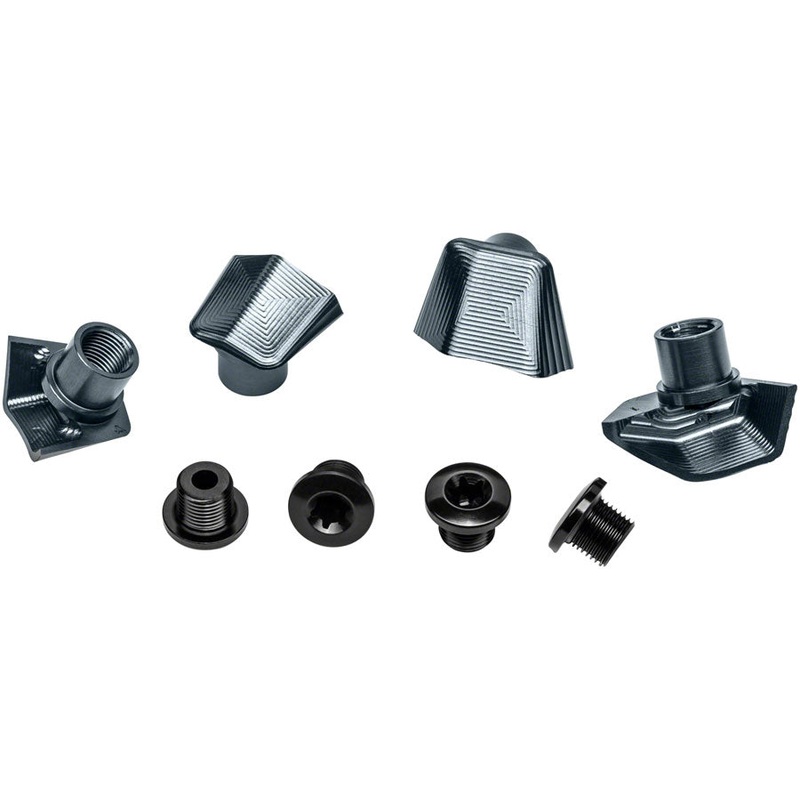 Absolute Black Bolt Cover + Bolts Dura Ace 9100 Gray