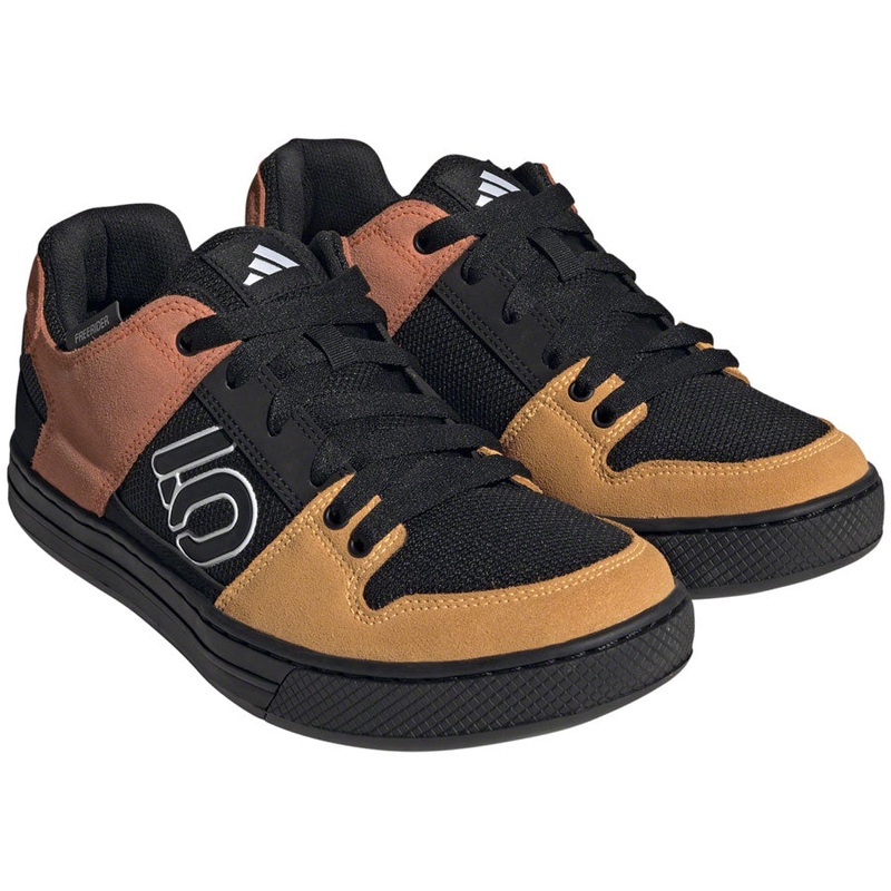 Five Ten Freerider Flat Shoes - Mens Core Black/Ftwr White/Impact Orange 12
