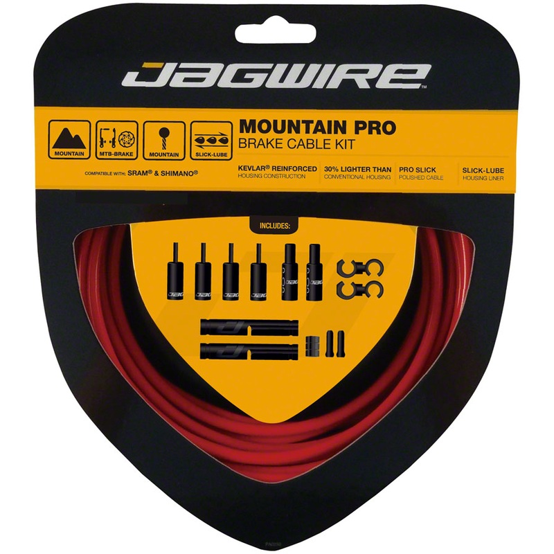 Jagwire Pro Brake Cable Kit Mountain SRAM/Shimano Red