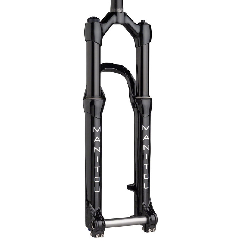 Manitou Circus Expert Suspension Fork - 26" 100 mm 20 x 110 mm 41 mm Offset Gloss BLK Straight Steerer
