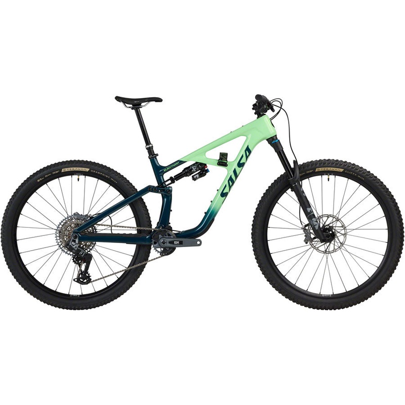 Salsa BLKthorn 125 C GX AXS Transmission Bike - 29" Carbon Slate / Citrus Medium