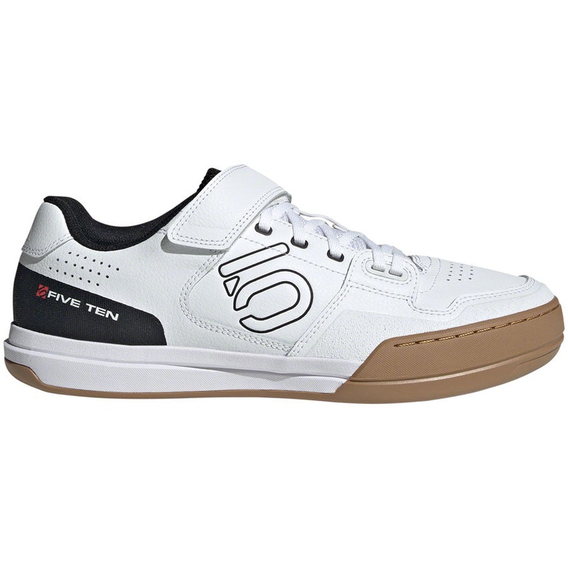 Five Ten Hellcat Mountain Clipless Shoes - Mens FTWR White/Core BLK/Red 12
