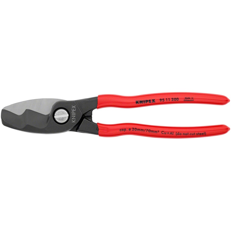 Knipex Cable Shears with Twin Cutting Edge - 8"