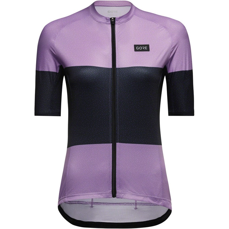Gorewear Spirit Stripes Jersey - Purple/Orbit Blue Womens Medium 8/10