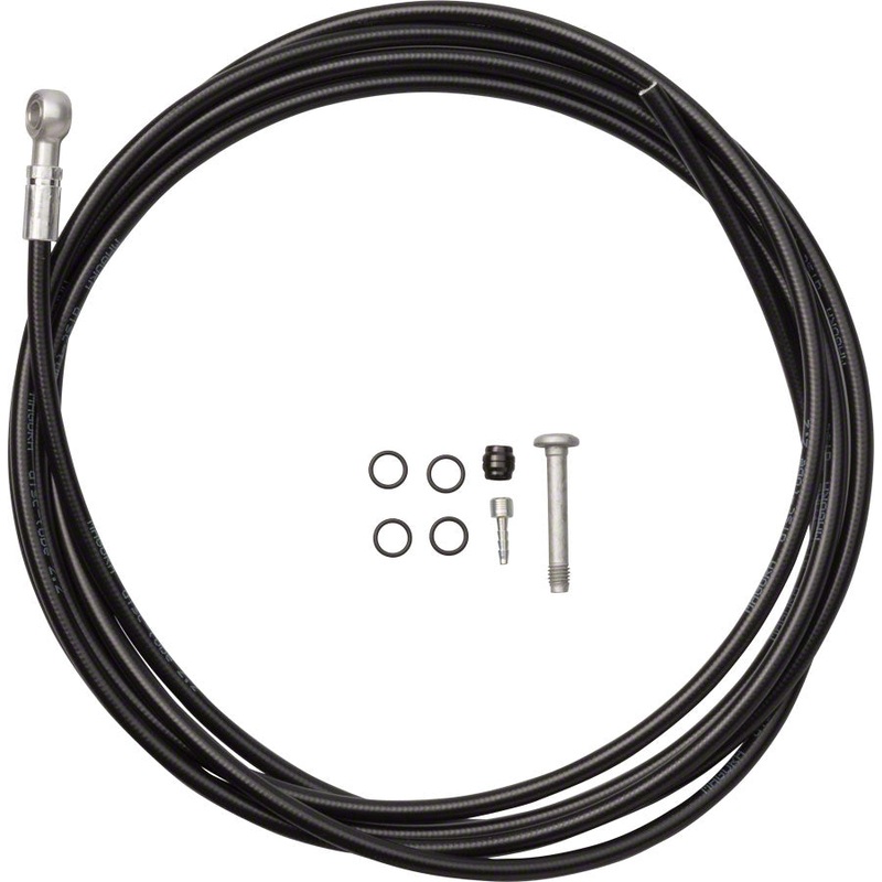 Magura Hydraulic Brake Hose - 2500mm For MT4 to MT TRAIL SL Pressed Banjo Fitting BLK