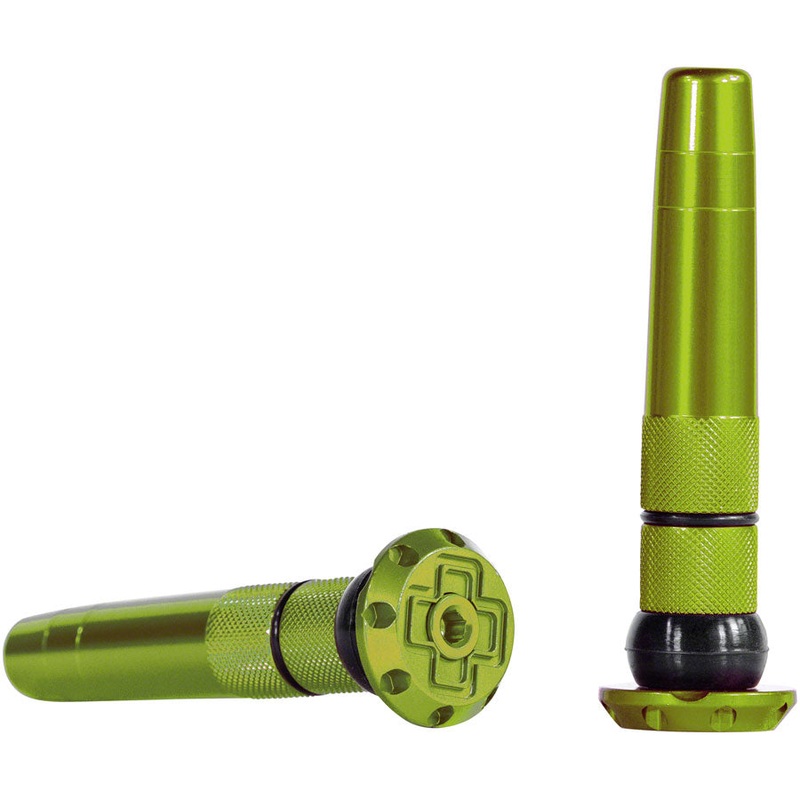 Muc-Off Stealth Tubeless Puncture Plugs Tire Repair Kit - Bar-End Mount Green Pair
