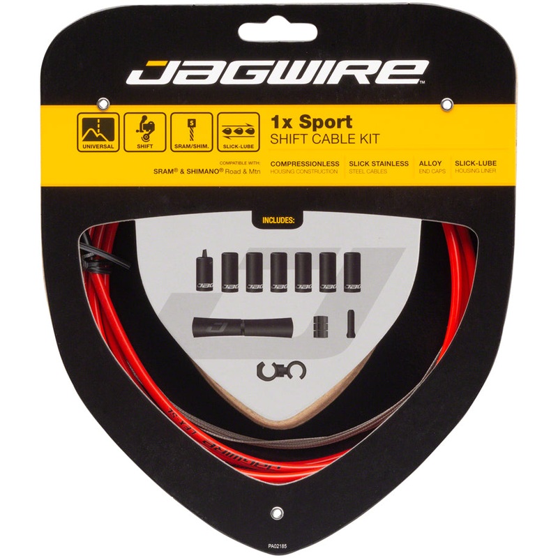 Jagwire 1x Sport Shift Cable Kit SRAM/Shimano Red