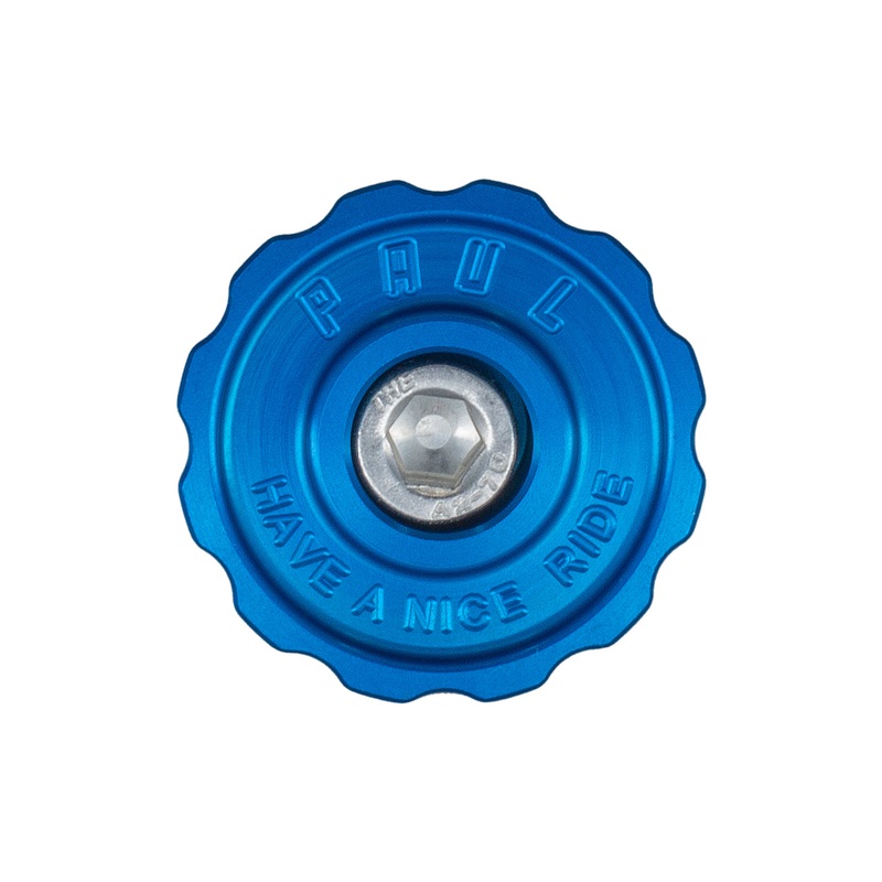Paul Component Engineering Klamper Headset Top Cap - Aluminum w/Stainless-Steel Bolt Blue