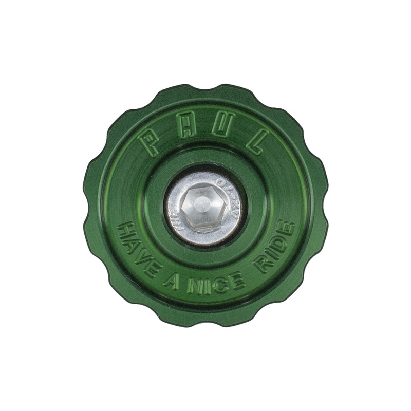Paul Components Aluminum Top Cap Green