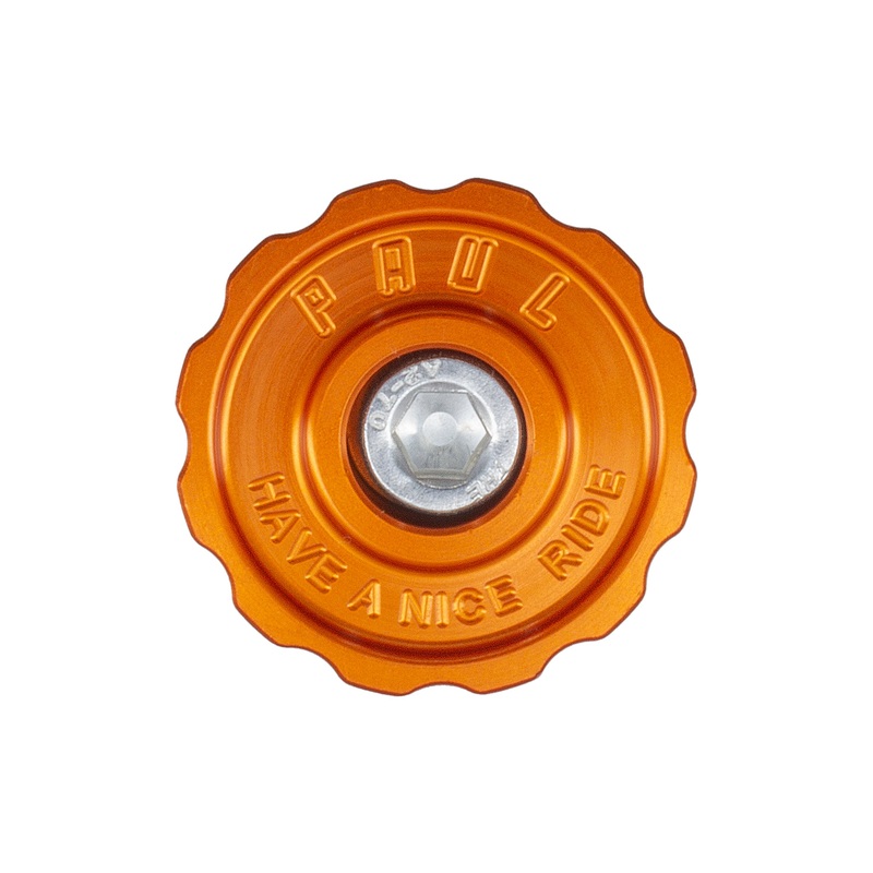 Paul Components Aluminum Top Cap Orange