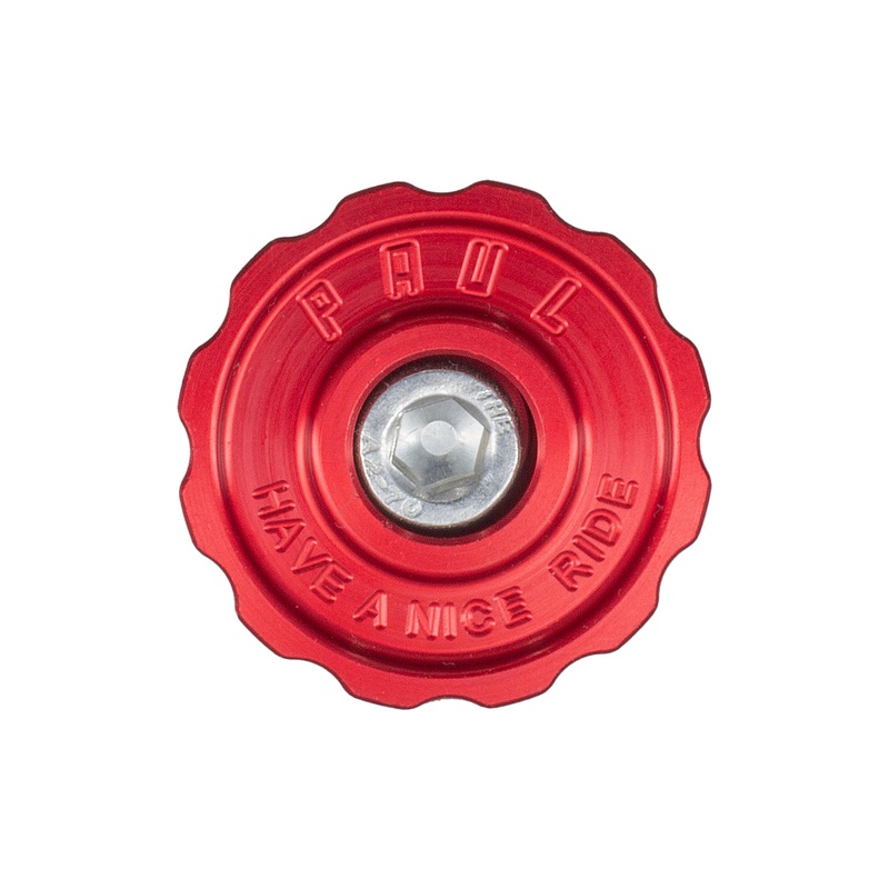 Paul Components Aluminum Top Cap Red