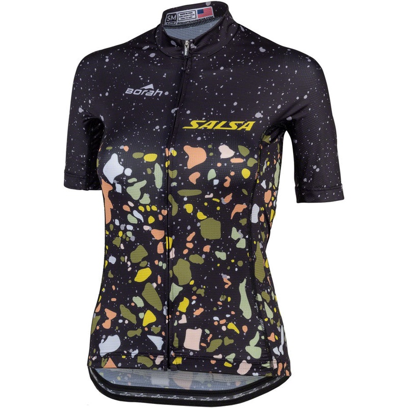 Salsa Womens Terrazzo Aero Jersey - X-Large Black