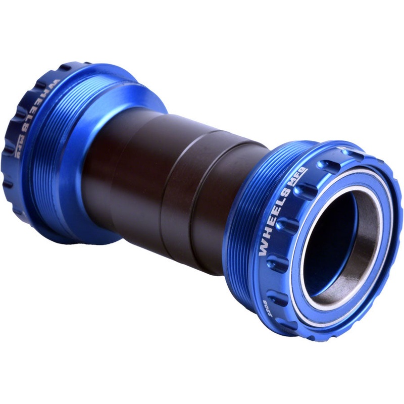 Wheels Manufacturing T47 Outboard Bottom Bracket - For 30mm Spindle ABEC-3 Bearings Fits Frames 68mm-100mm BB Shells Blue