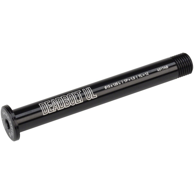 Salsa Deadbolt Ultralight Thru-Axle Front 15mm Axle Diameter 125mm Length 1.5 Thread Pitch 12mm Thread Length