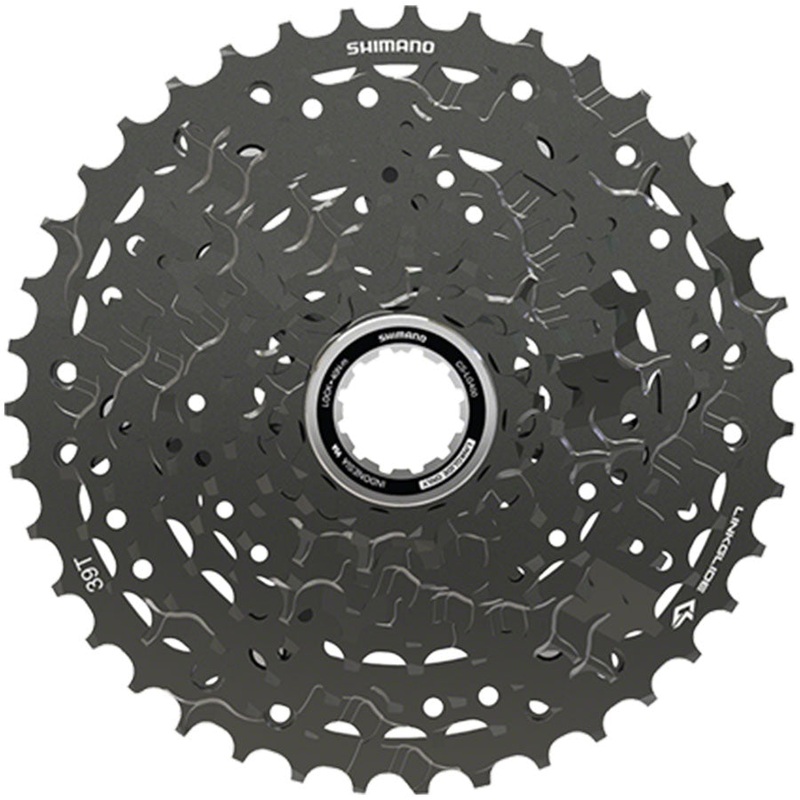 Shimano CUES  CS-LG400-10 Cassette - 10-Speed 11-39t LINKGLIDE Black