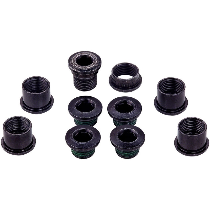 SRAM 5-Arm Hidden Bolt Road Crank Chain Ring Bolt Kit 1x Crankset Steel BLK