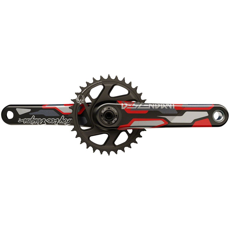 Truvativ Descendant CoLab DUB Crankset Spindle: 28.99mm 32 DUB 175mm Red Boost