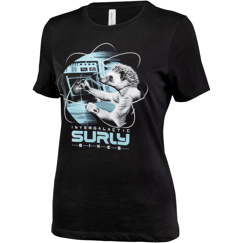 Surly Garden Pig Womens T-Shirt - Black/Gray/Teal Small