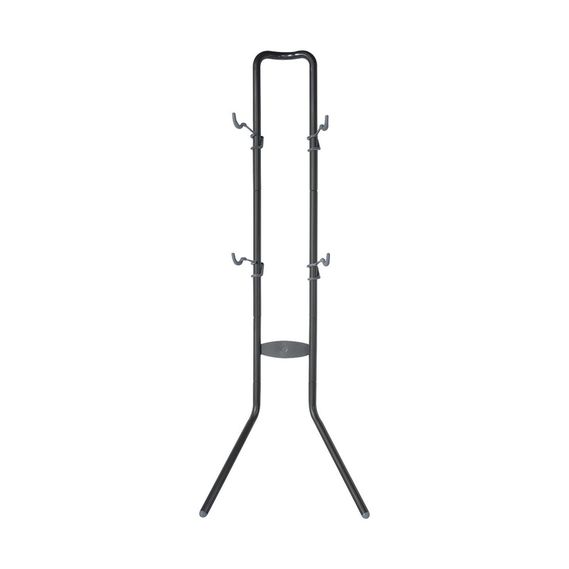 Delta Two Bike Gravity Stand: Holds Two Bikes