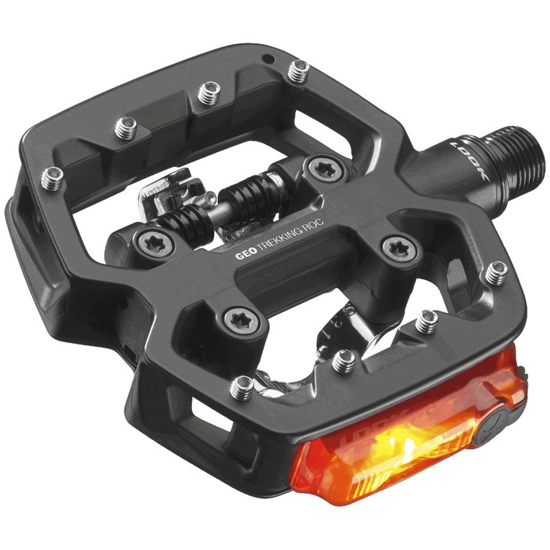 LOOK GEO TREKKING ROC VISION Pedals - Single Side Clipless Platform Chromoly 9/16" BLK