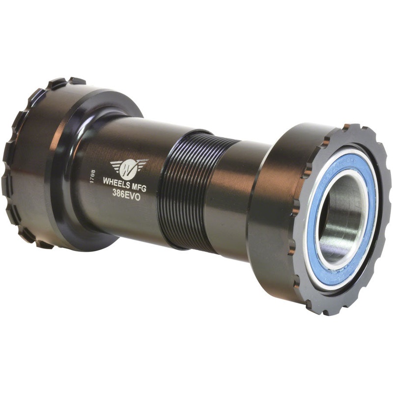 Wheels Manufacturing 386EVO Bottom Bracket - ABEC-3 Bearings For 22/24mm SRAM Cranks BLK