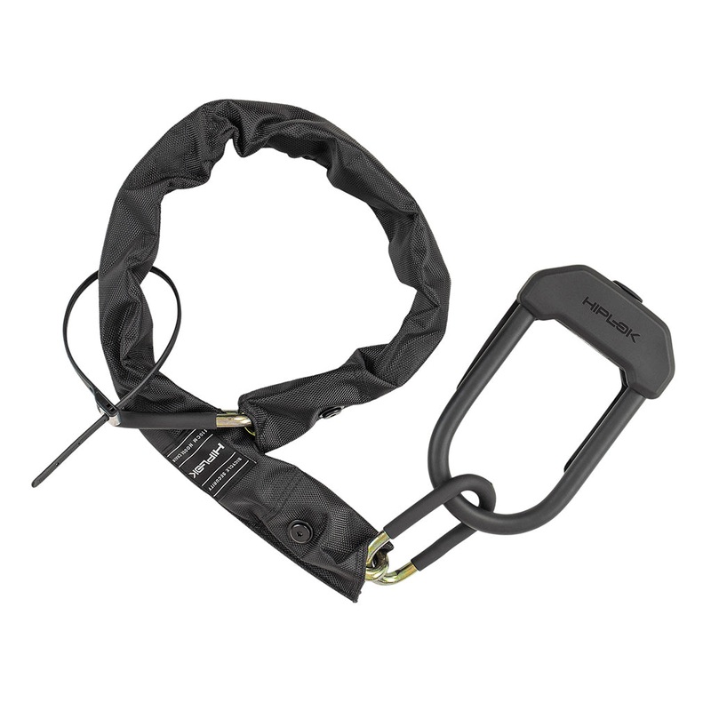 Hiplok E-DX Chain and U-Lock w/ Z Lok Black