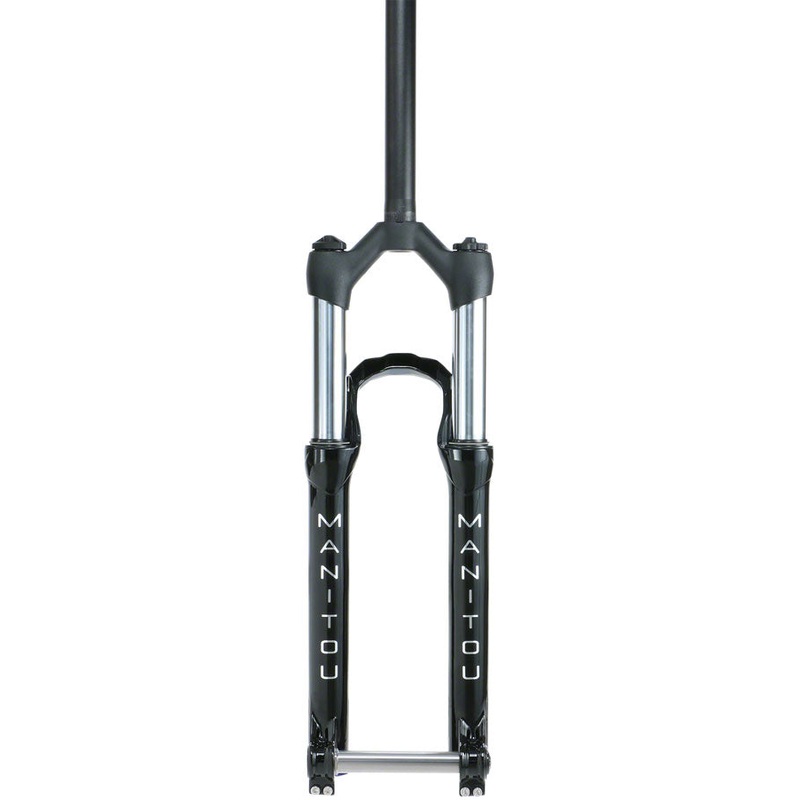 Manitou Circus Comp Suspension Fork - 26" 100 mm 20 x 110 mm 41 mm Offset Gloss BLK Straight Steer