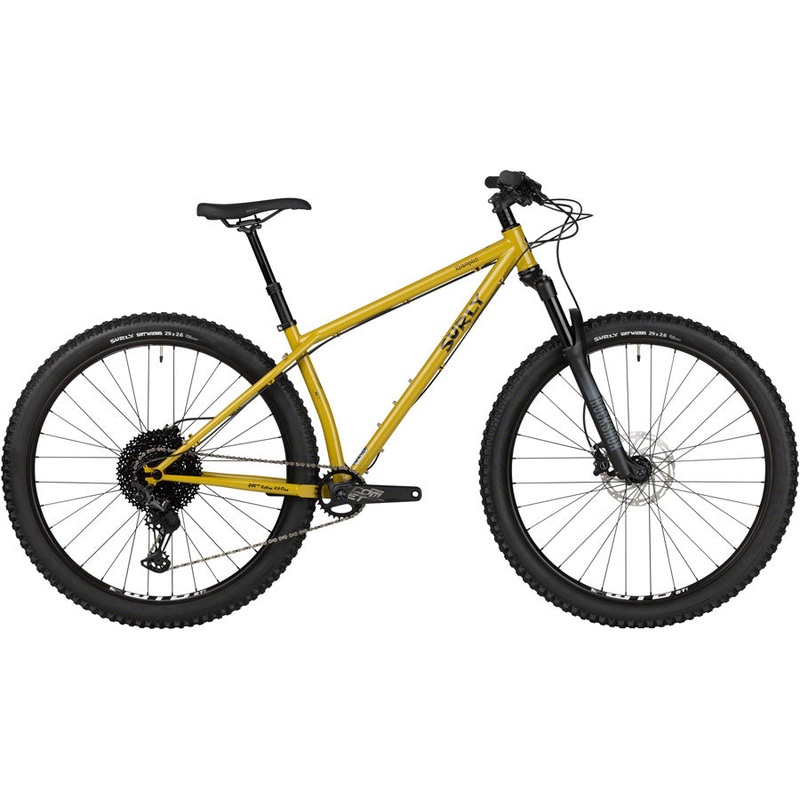 Surly Krampus Front Suspension Bike - 29" Steel Nose Drip Curry Medium