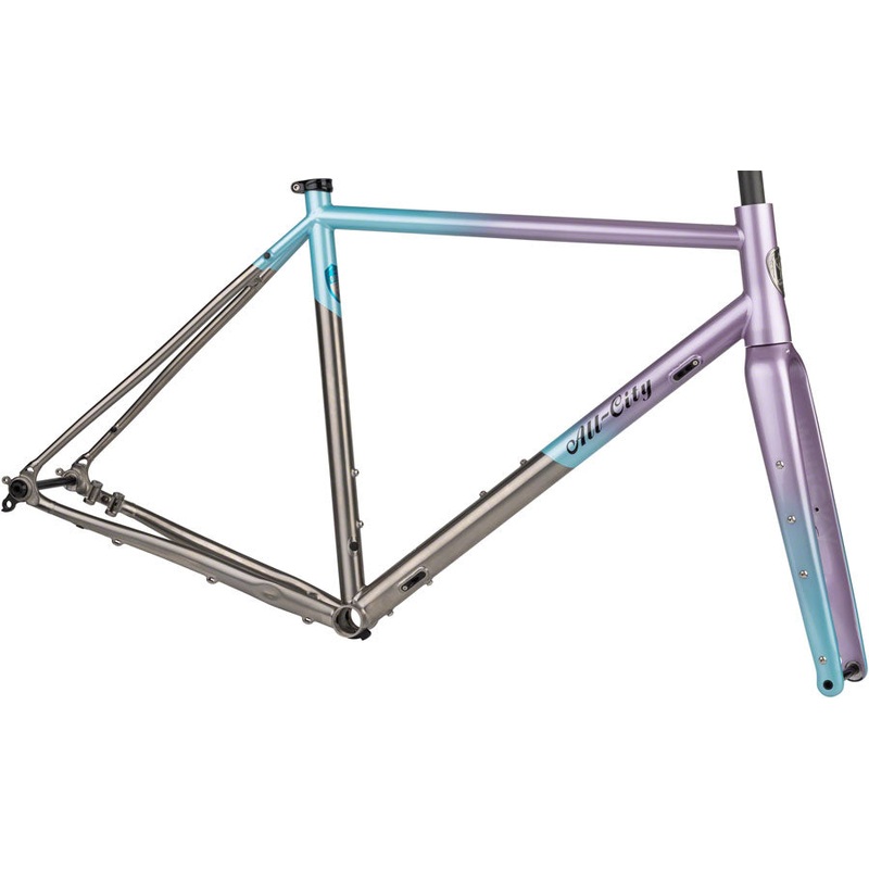 All-City Cosmic Stallion Ti Frameset - 700c/650b Titanium Laser Prism 49cm