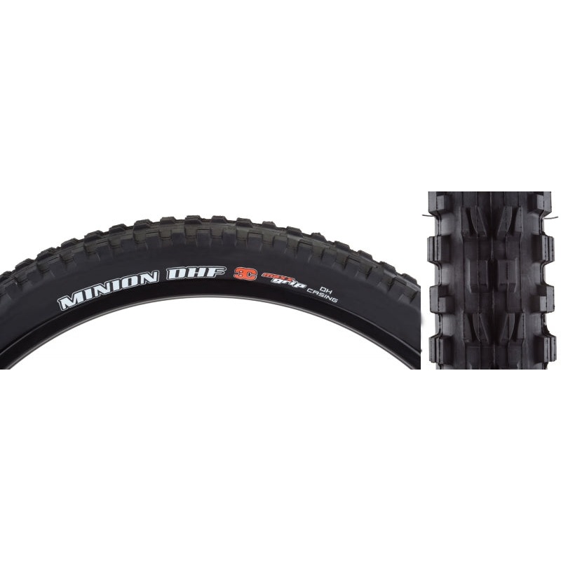 Maxxis Minion DHF Tire - 24 x 2.4 Clincher Wire Black 3C Maxx Grip DH (closeout)