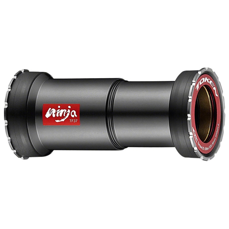 Token Ninja TF4630 Press Fit Double-Thread Bottom Bracket - For PF30/BB386/BB392 Frame Types BLK