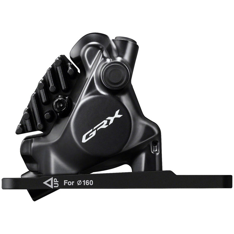 Shimano GRX BR-RX820 Hydraulic Disc Brake Caliper - Front Flat-Mount W/Bracket 140/160mm Rotor Assembled 160mm