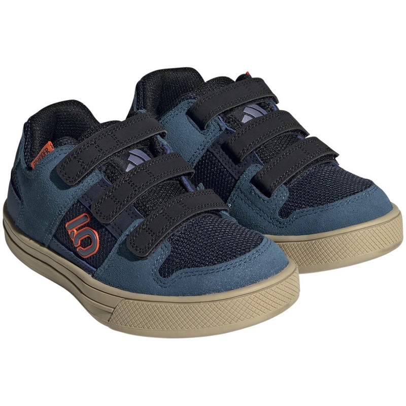 Five Ten Freerider Kids VCS Flat Shoes - Youth Legend Ink/Wonder Steel/Impact Orange 5.5K