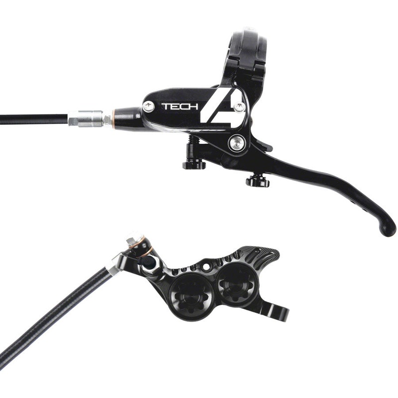 Hope Tech 4 V4 Disc Brake and Lever Set - Front Hydraulic Post Mount Black
