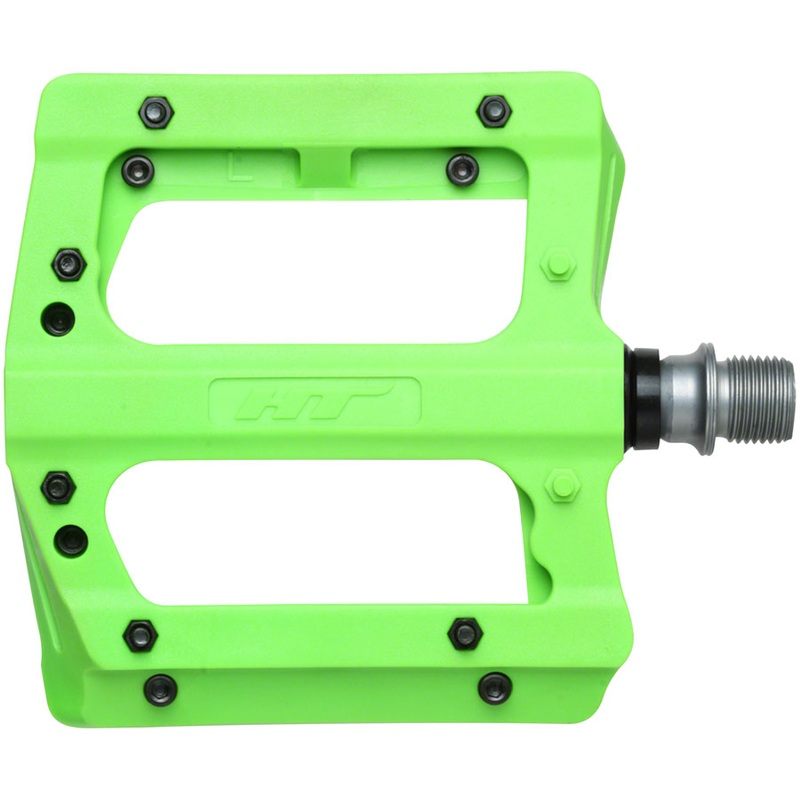 HT Components PA12A Pedals - Platform Composite 9/16" Green