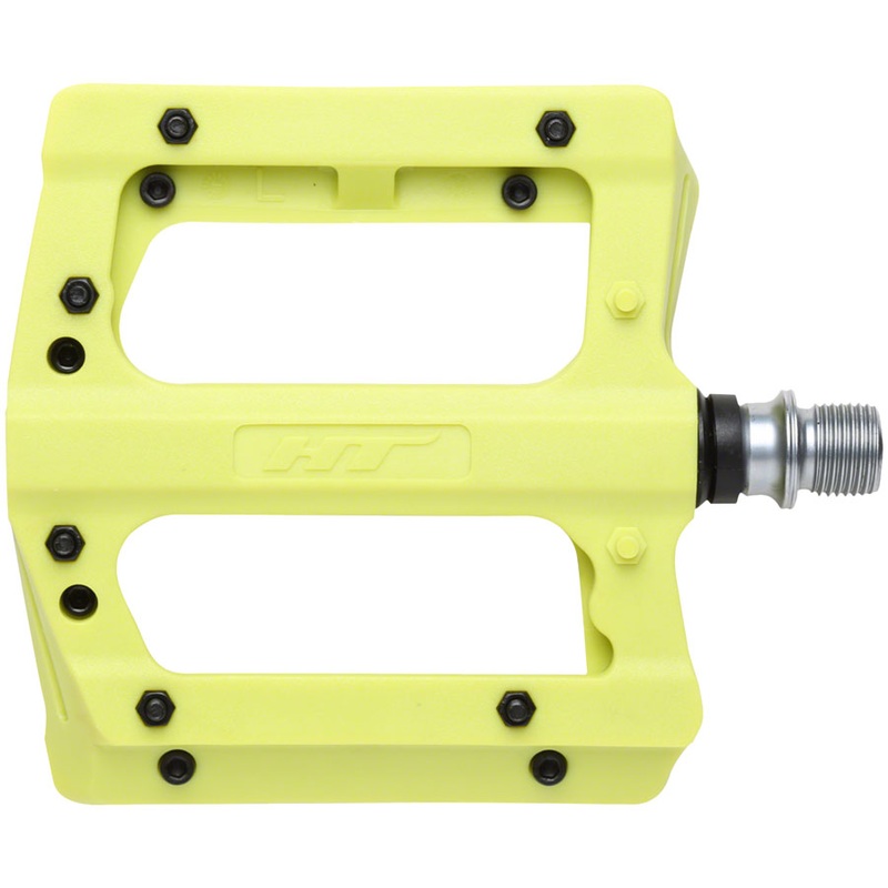 HT Components PA12A Pedals - Platform Composite 9/16" Neon Green