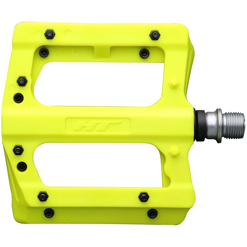 HT Components PA12A Pedals - Platform Composite 9/16" Neon Yellow
