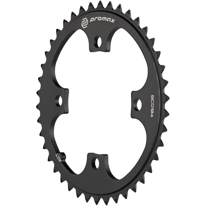 Promax 4-Bolt Chainring - 42t 104 BCD Black