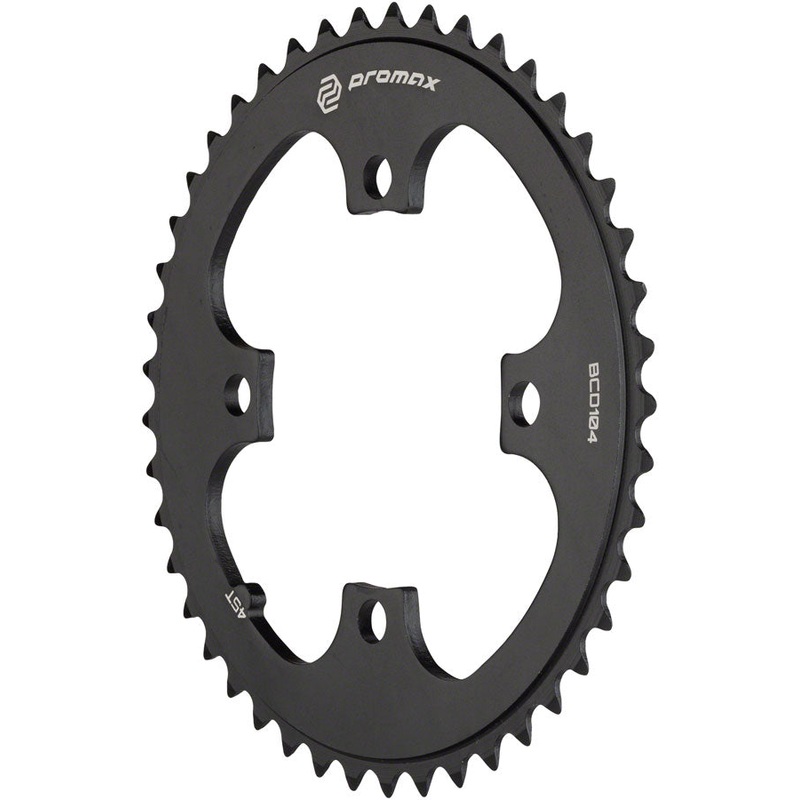 Promax 4-Bolt Chainring - 45t 104 BCD Black